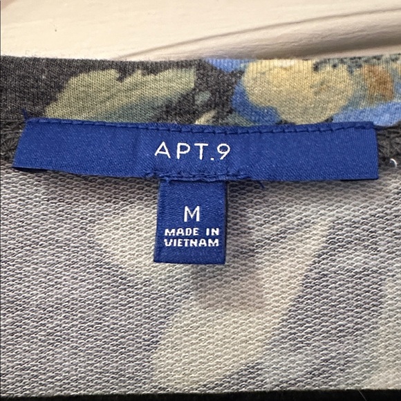 Kohl's Blue and White Floral Quarter Sleeve Dress - Picture 3 of 4